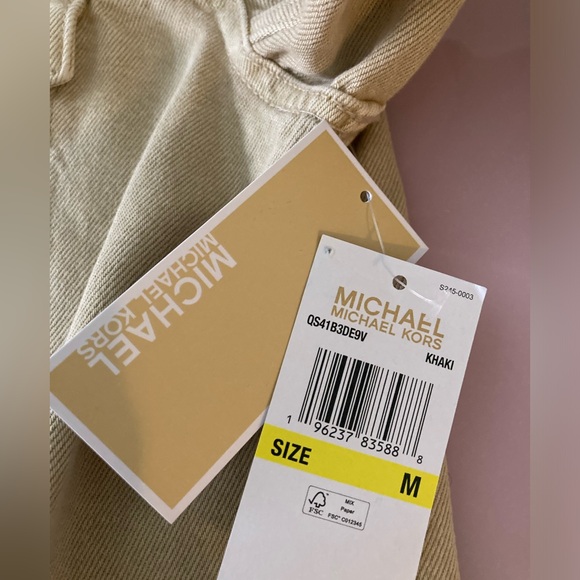 Michael Kors khaki denim jacket size M NWT - Picture 7 of 13